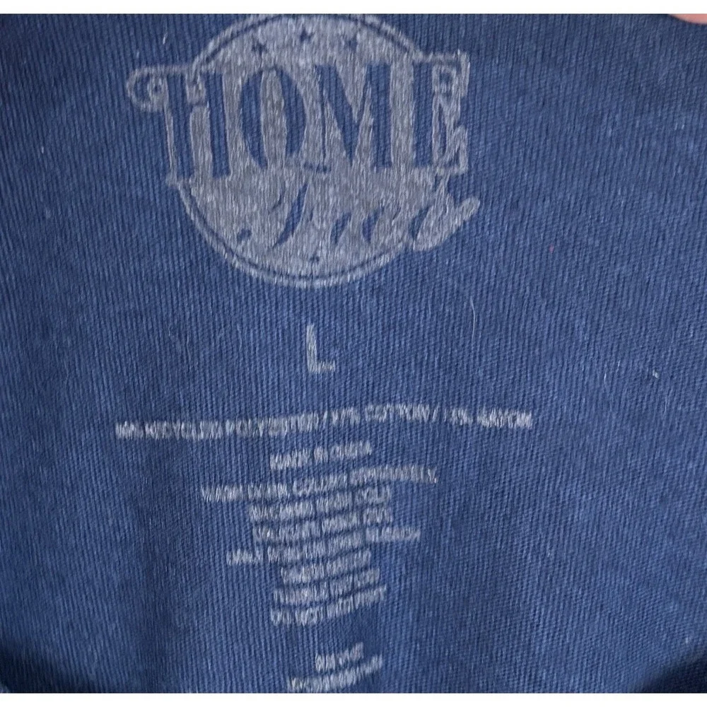 Home Free Mens Dark Blue Virginia Graphic Short Sleeve Large